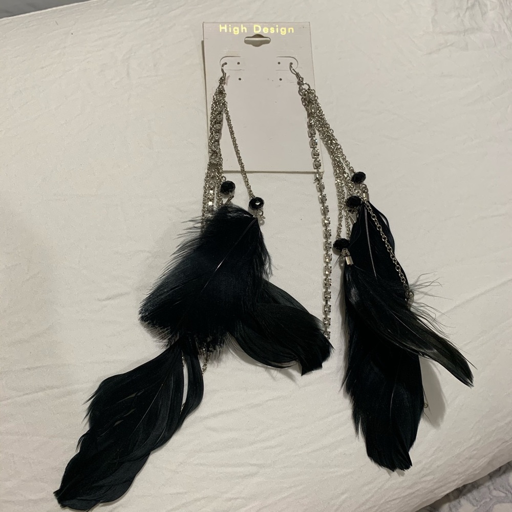 Feather earrings